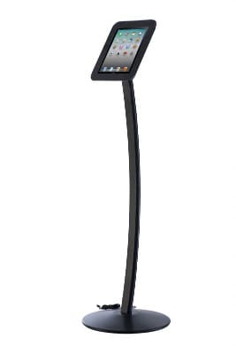 Curved tablet stand